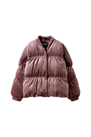 VELVET PUFFER JACKET