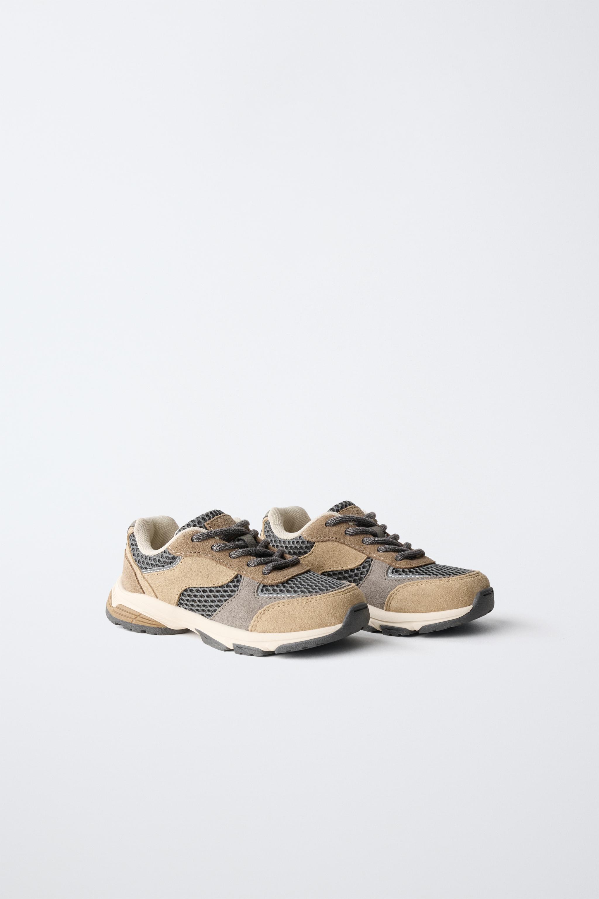 MESH TECHNICAL SNEAKERS — Sandy Brown