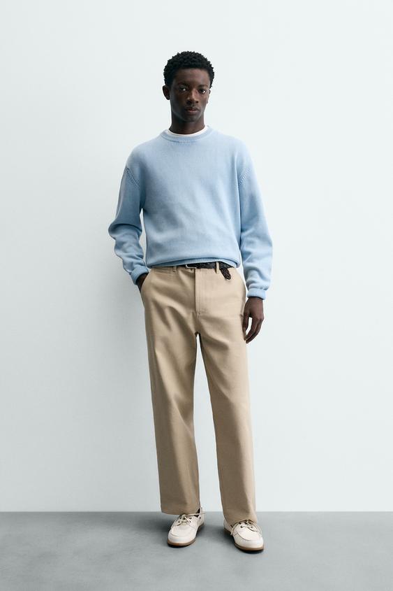 WASHED COTTON TEXTURED JUMPER from Zara - $69.90