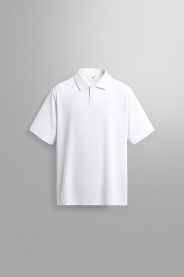 POLO TÉCNICO ESTRUCTURA PIQUÉ TRAINING - Blanco de Zara