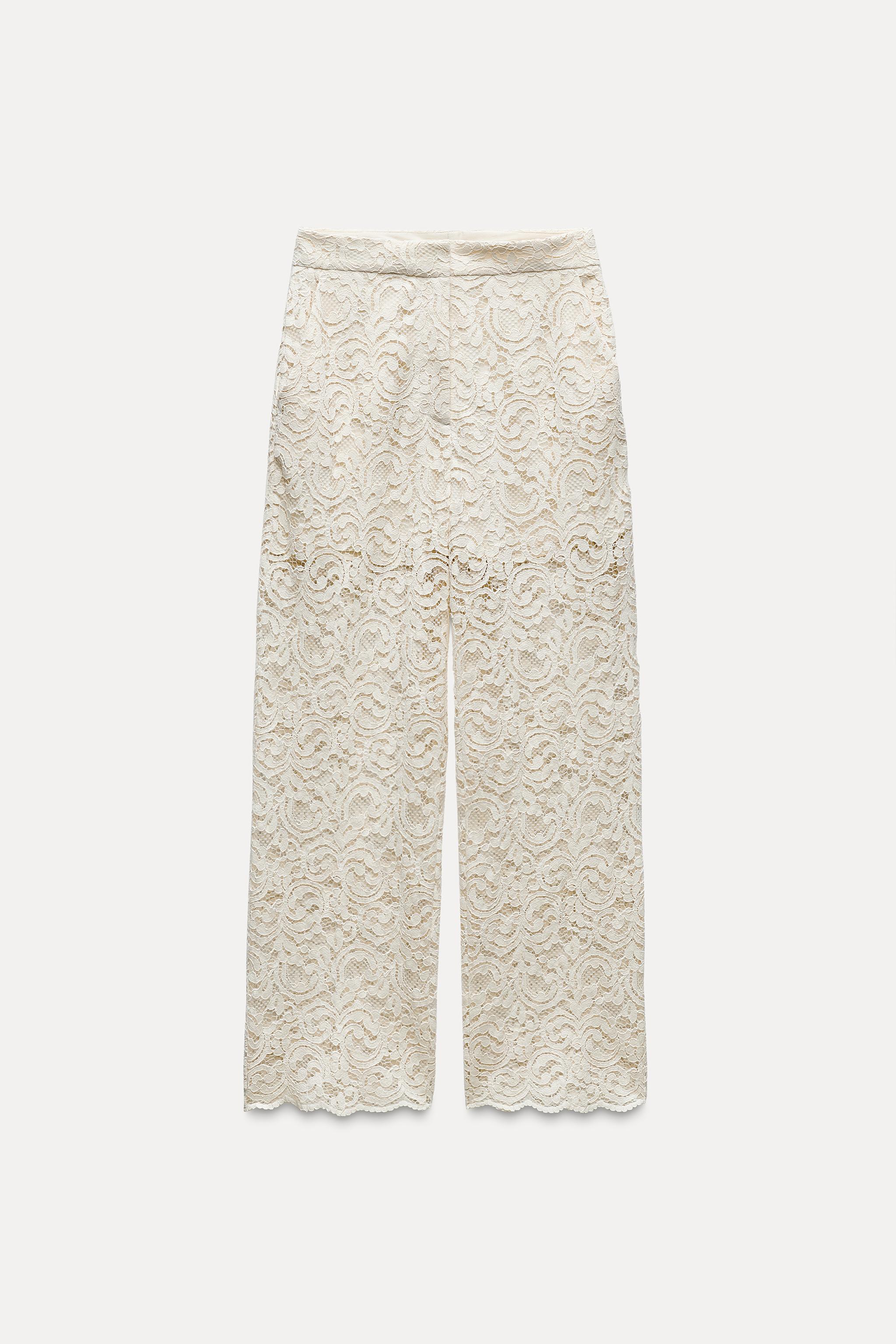 クロップド レースパンツ - エクリュ | ZARA Japan / 日本