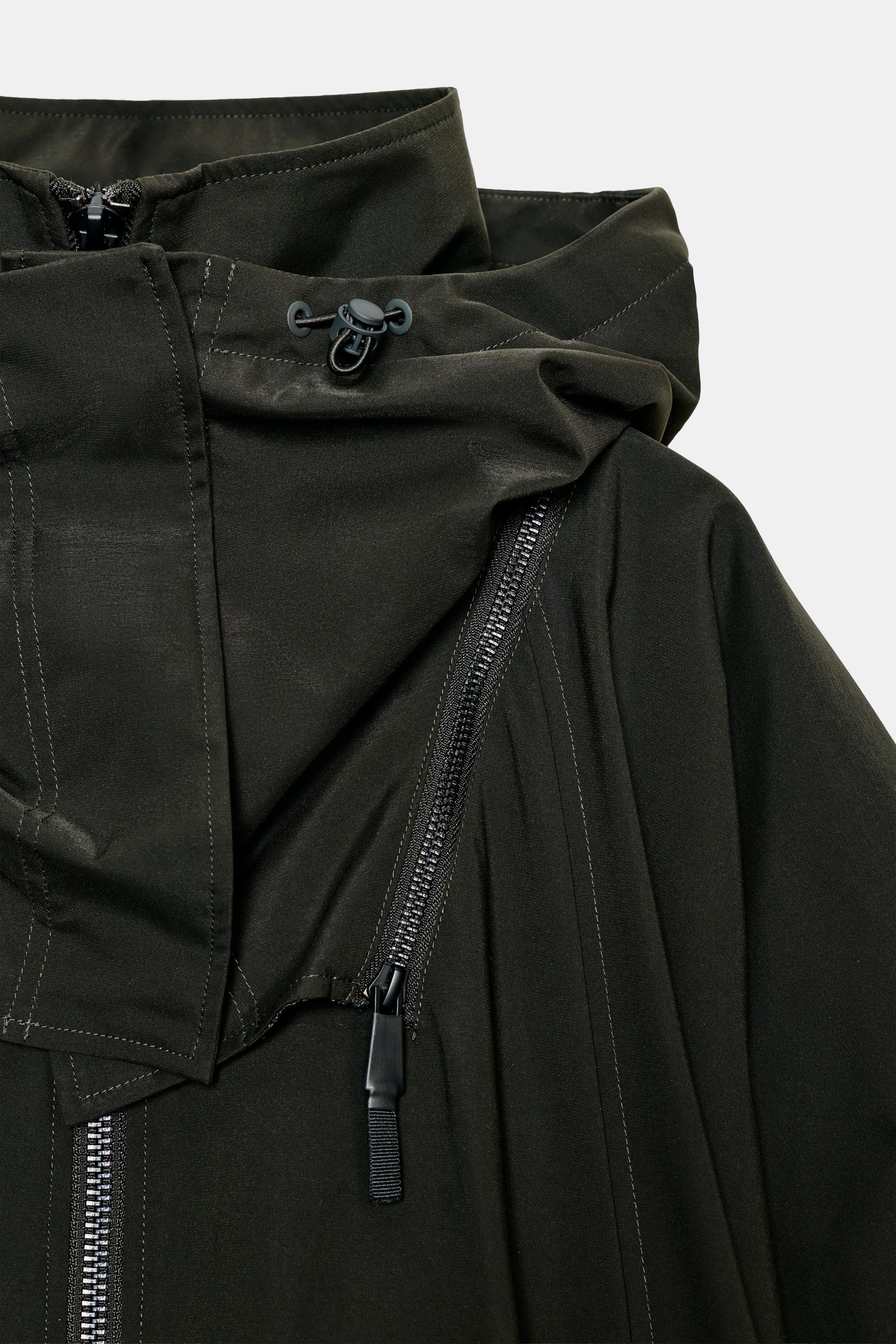 WATER REPELLENT CAPE TRENCH COAT ZW COLLECTION LIMITED EDITION