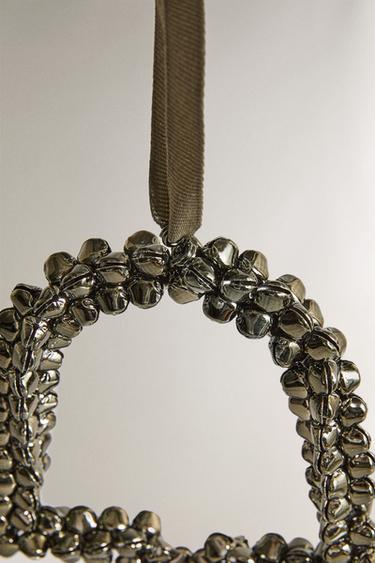 BELL CHRISTMAS TREE DECORATION WITH SLEIGH BELLS - Green by Zara - Image 2