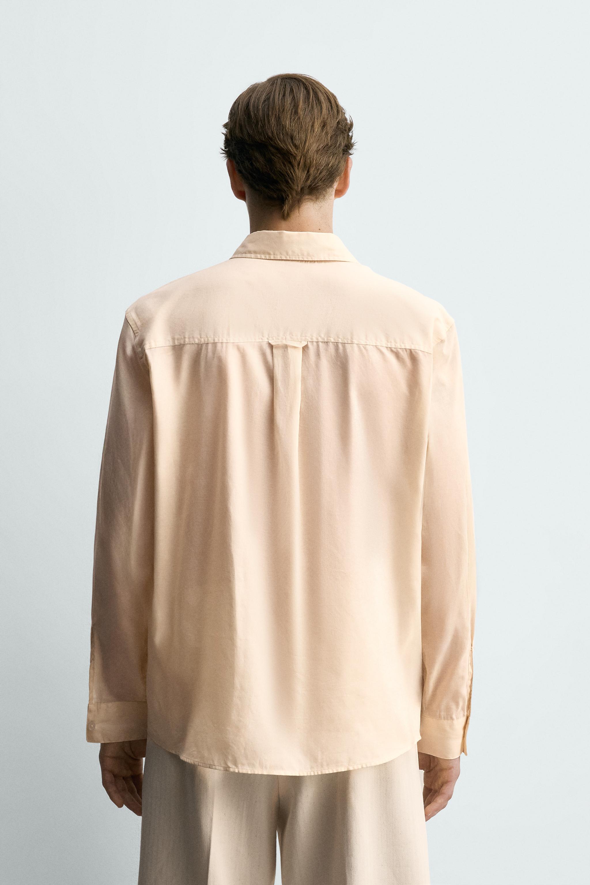 RELAXED FIT SEMI-SHEER SHIRT