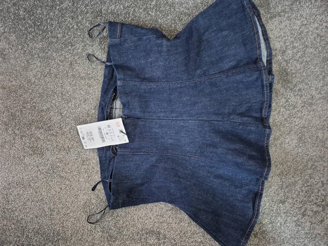 Z1975 DENIM PEPLUM TOP - Image 2