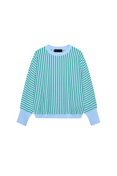 SUDADERA PUNTO RAYAS - único de Zara