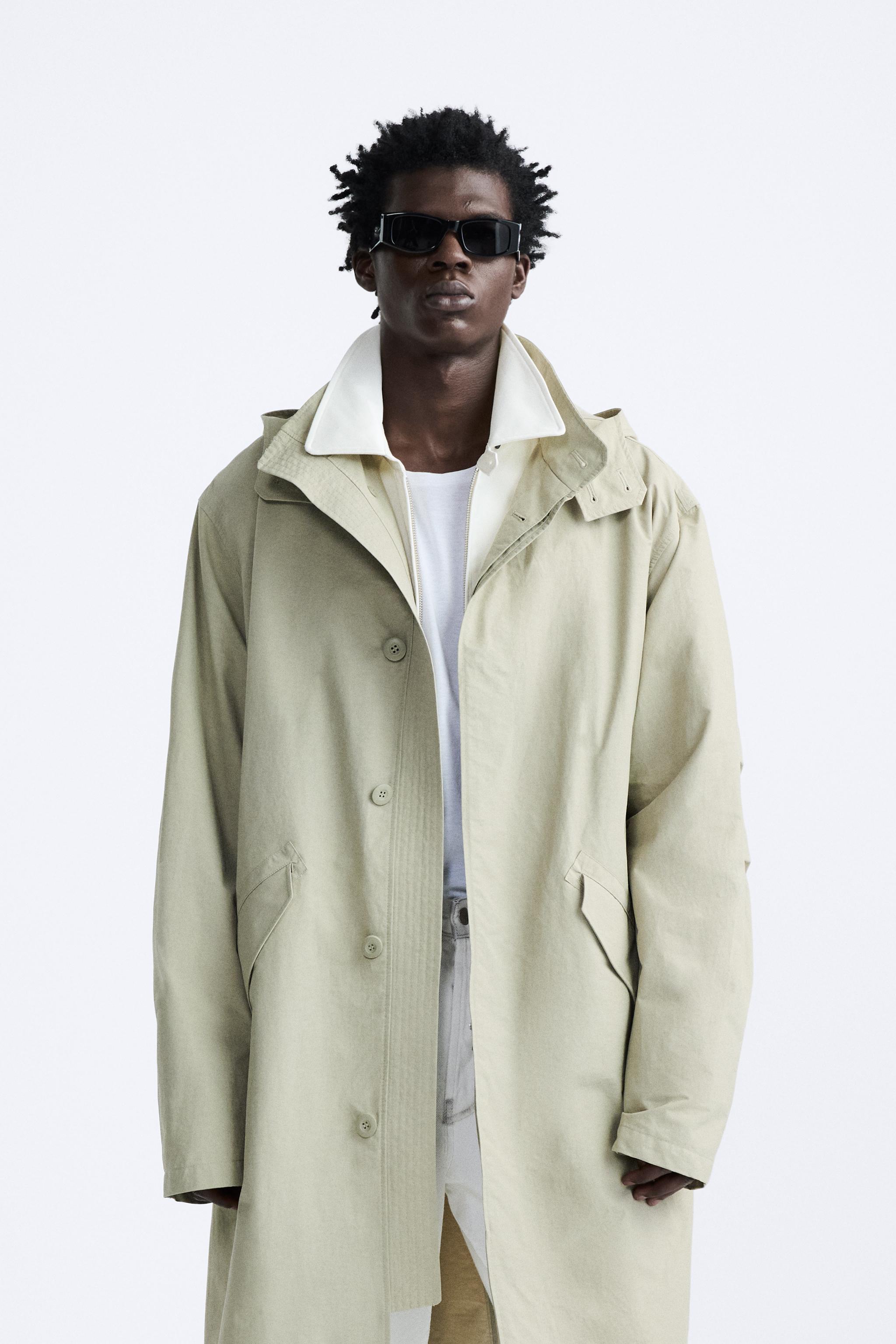 Mens hot sale oversized overcoat