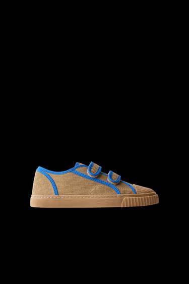 CORDUROY SNEAKERS - Blue by Zara - Image 0