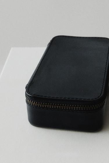 LEATHER JEWELLERY BOX - Black by Zara - Image 4