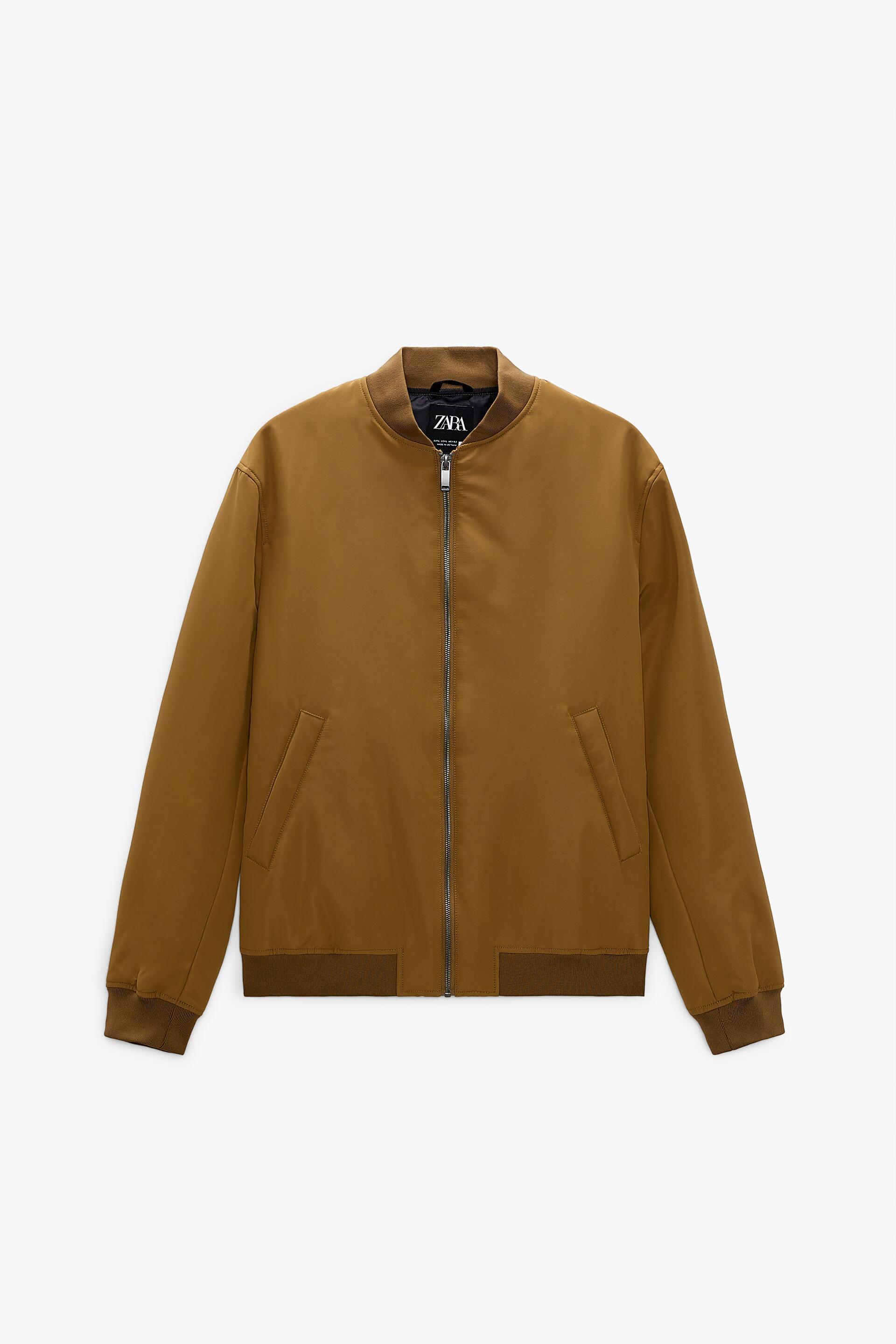 BASIC BOMBER JACKET - taupe brown | ZARA United States