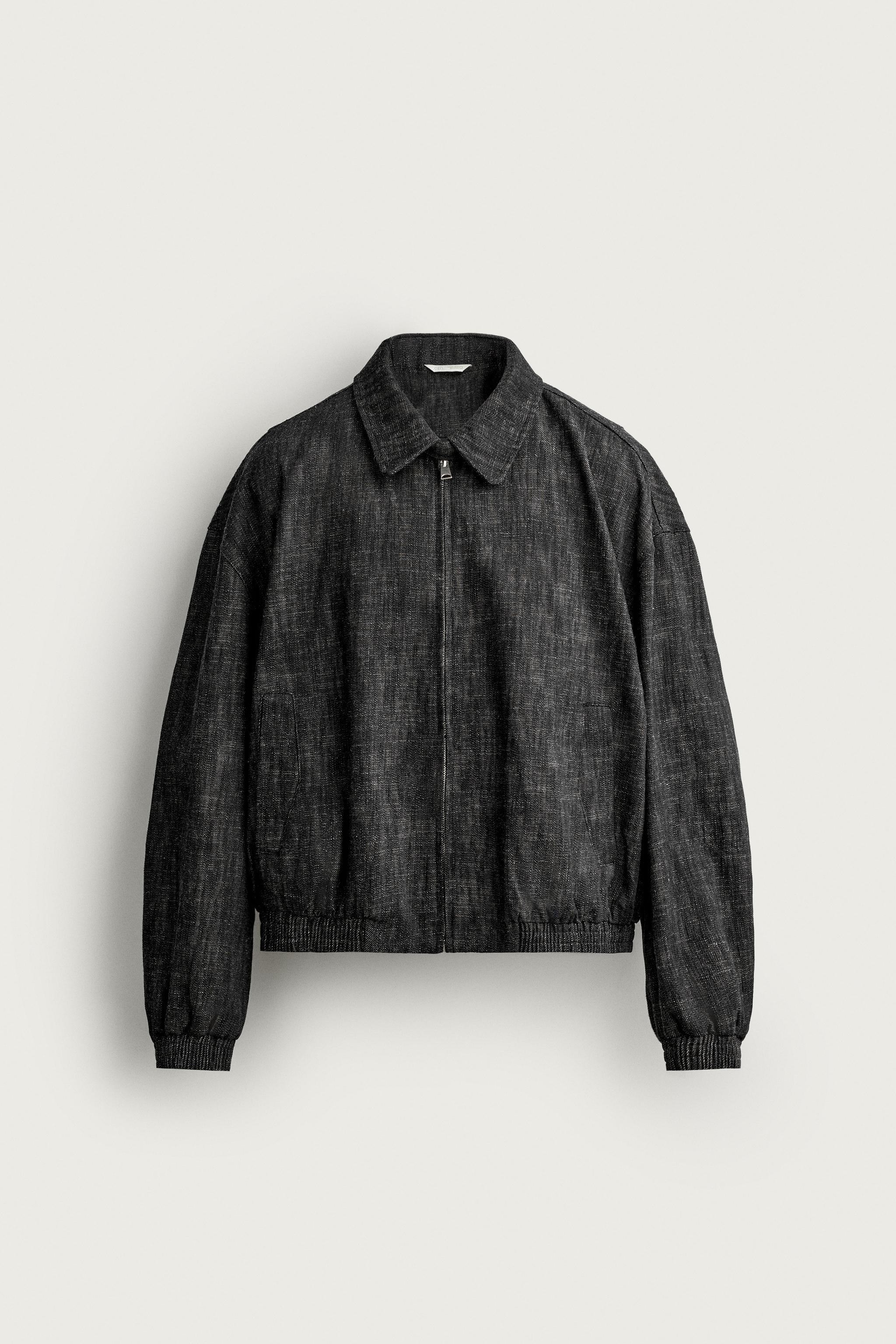 COTTON-BLEND STRUCTURED JACKET