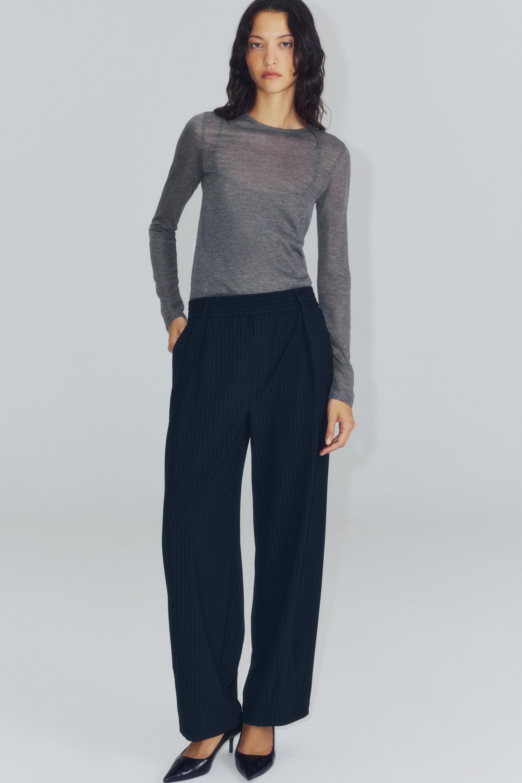 Zw Collection Elastic Waist Pants by Zara