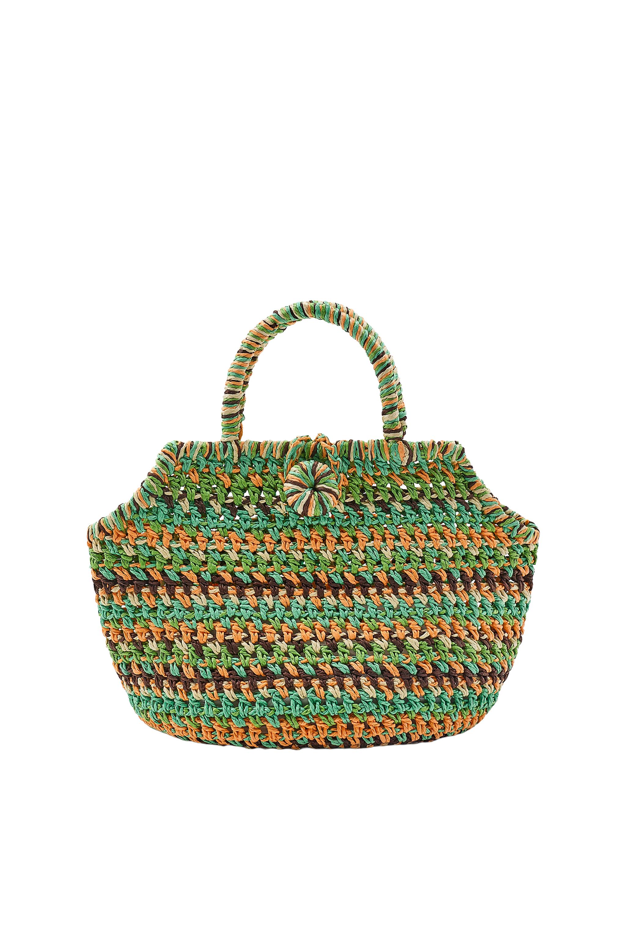 MINI STRIPED WOVEN BASKET BAG - Multicolored | ZARA Canada