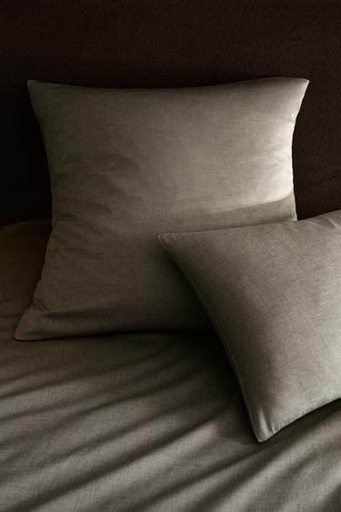 TAIE D’OREILLER CHAMBRAY - Gris de Zara - Image 5