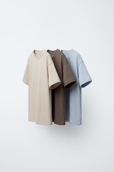 3-PACK OF PLAIN T-SHIRTS - Pastel blue by Zara - Image 0