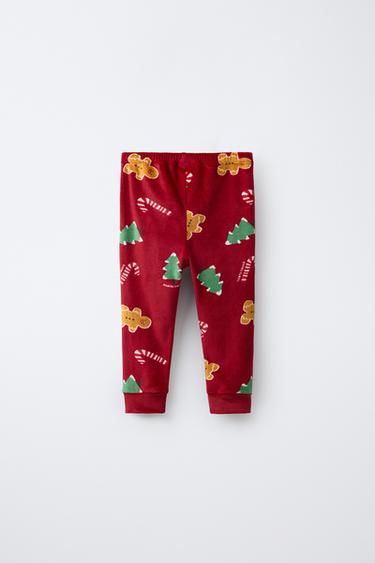 2-6 YEARS/ VELOUR COOKIE PATCH PYJAMAS - Red by Zara - Image 4