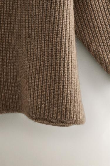 PULL EN CACHEMIRE - Marron / Taupe de Zara - Image 3