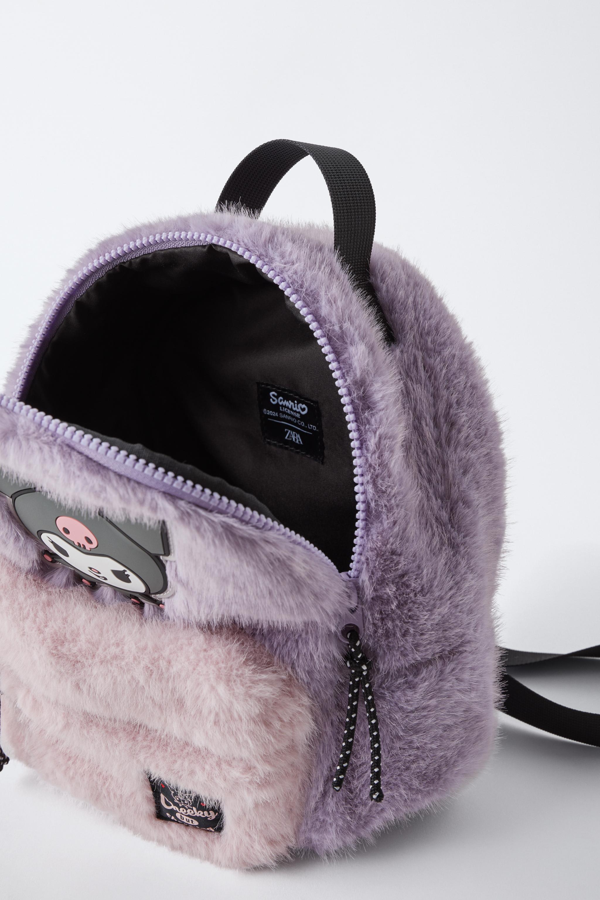 MOCHILA DE PELO KUROMI © SANRIO - Rosa | ZARA Brasil