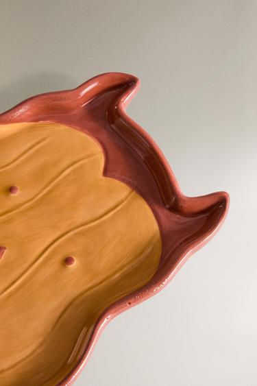 CHILDREN'S STONEWARE HALLOWEEN PUMPKIN PLATE - Multicoloured de Zara - Image 2