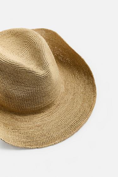 CHAPEAU EN RAPHIA - Beige clair de Zara - Image 4