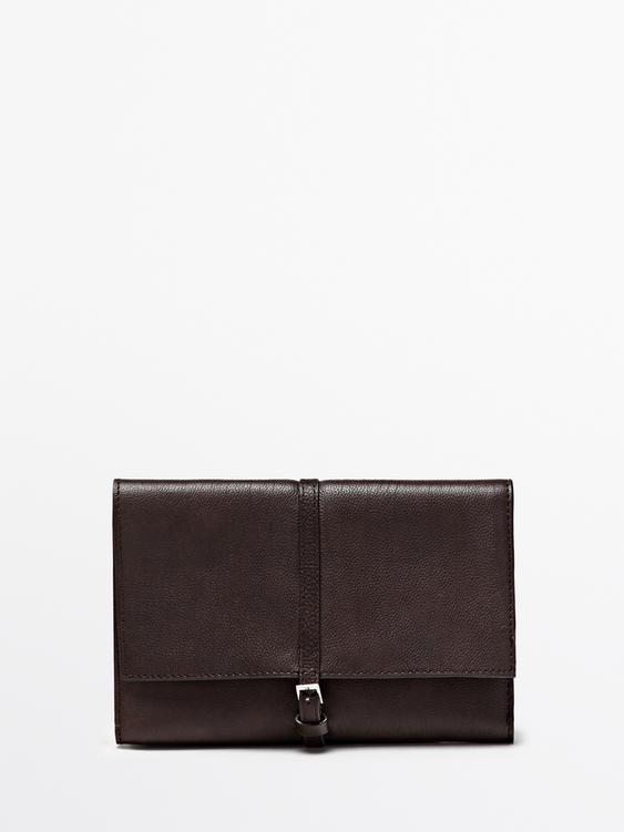 Nappa leather tech accessory case