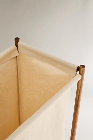LAUNDRY BASKET WITH LID - Brown by Zara - Image 2