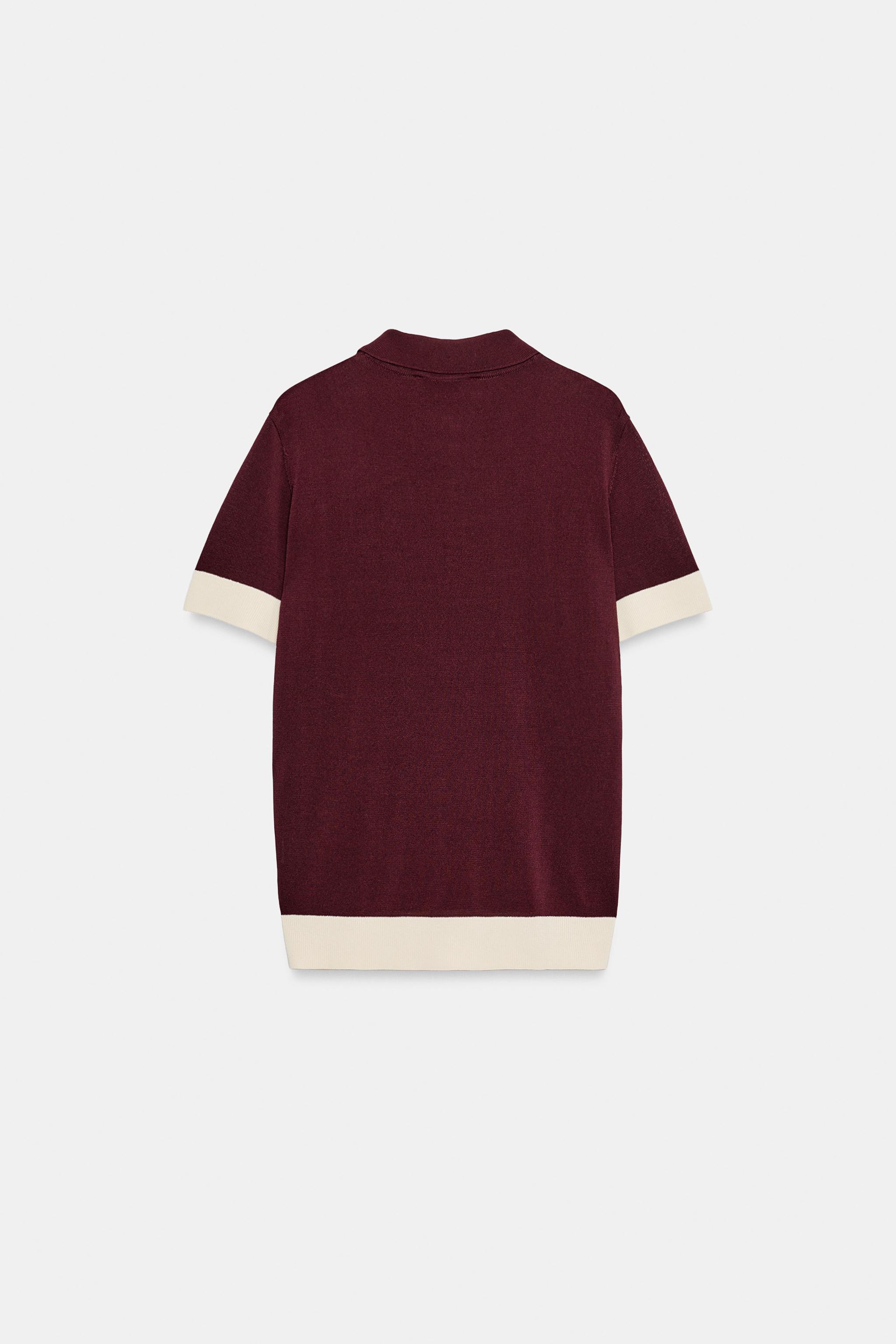 KNIT ZIP POLO SHIRT