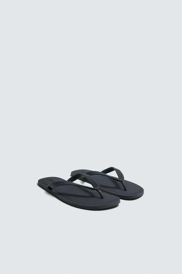SANDALER MED REMME - Blå fra Zara