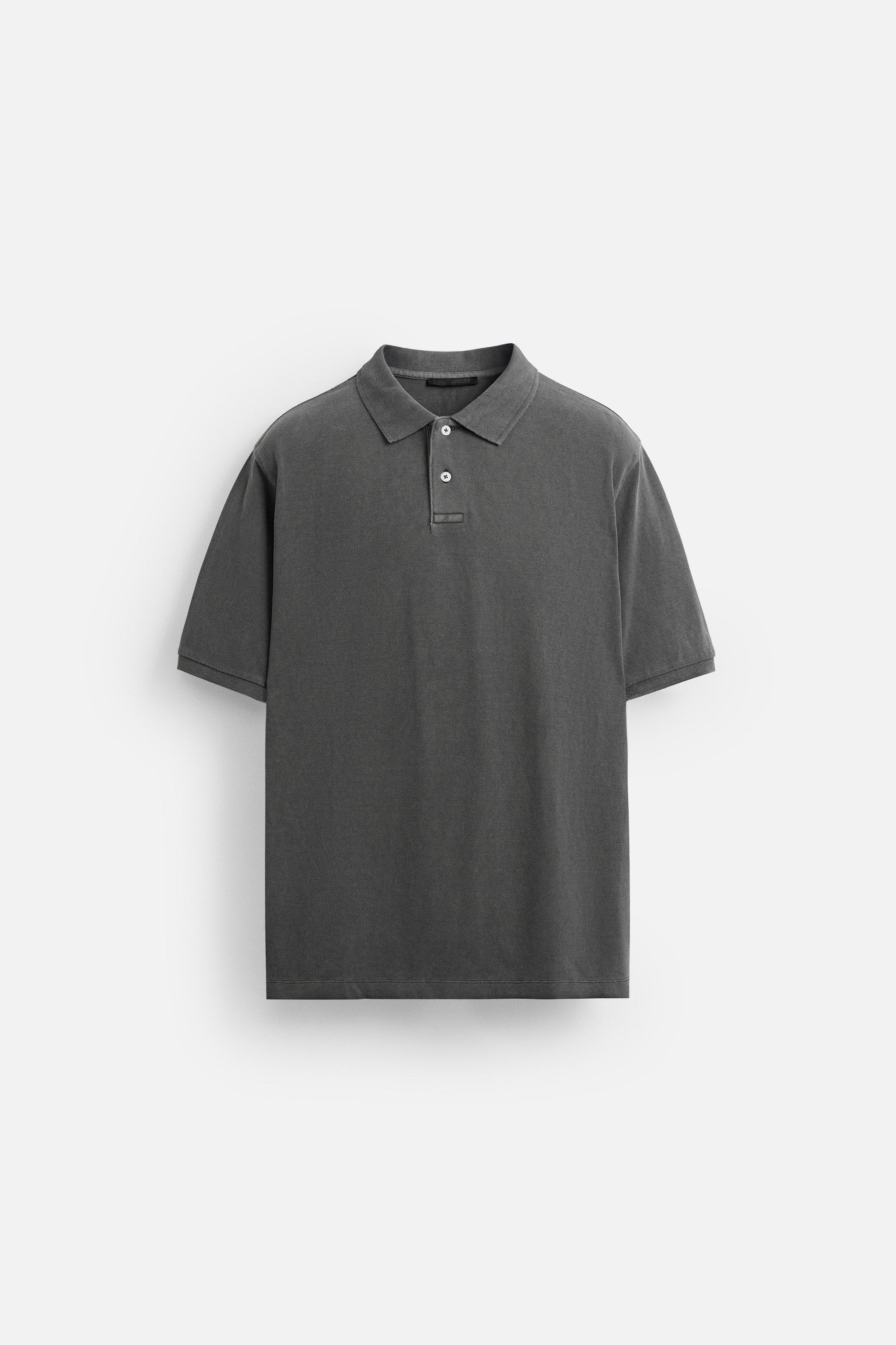 POLO EN PIQUÉ DÉLAVÉ