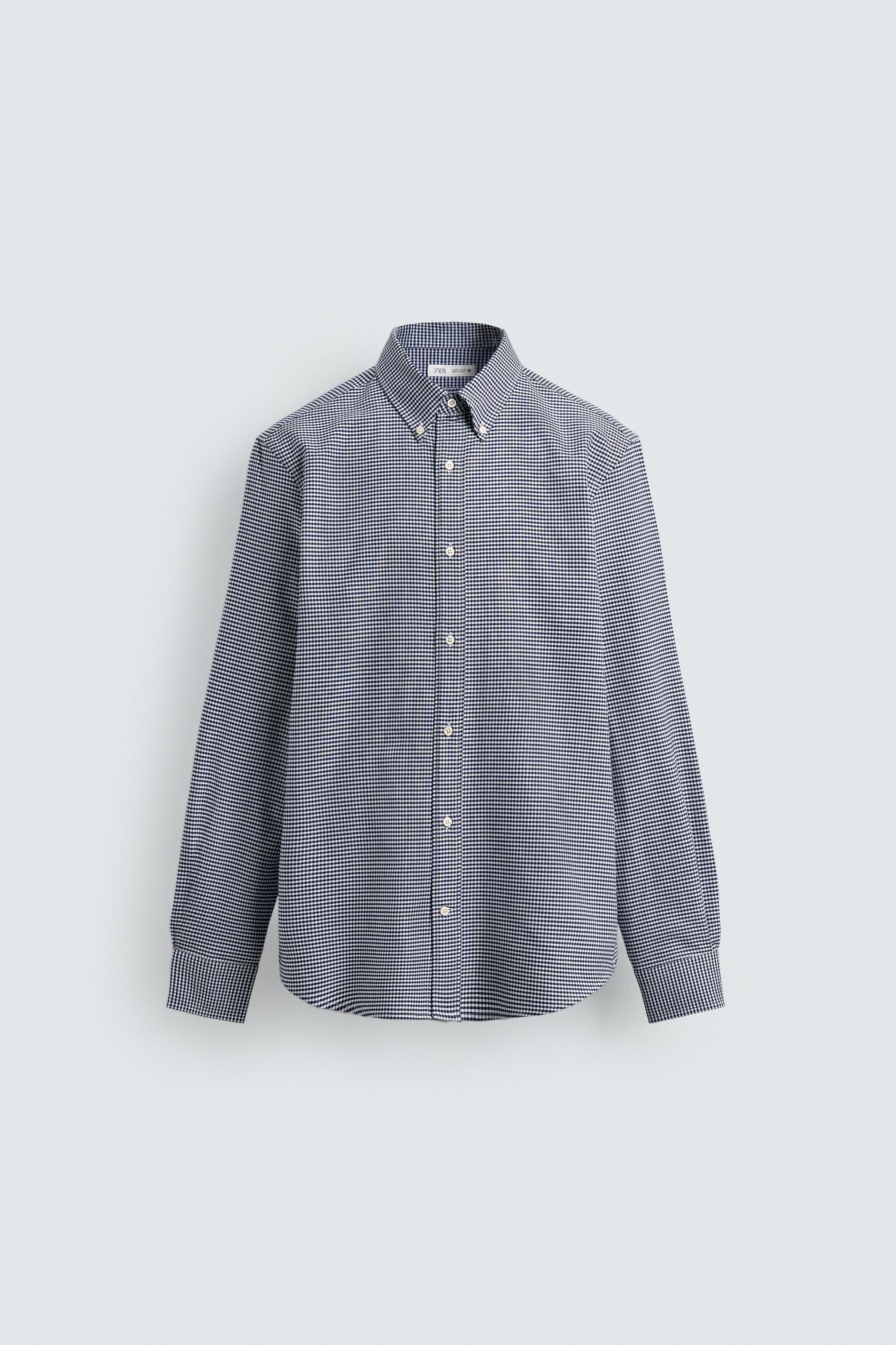 CHEMISE À CARREAUX EN COTON