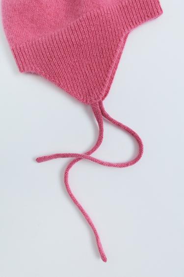 ZARA TIMELESS - 100% CASHMERE BONNET — Pink 2