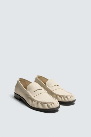 DRESSY PENNY LOAFERS - Creamy White by Zara
