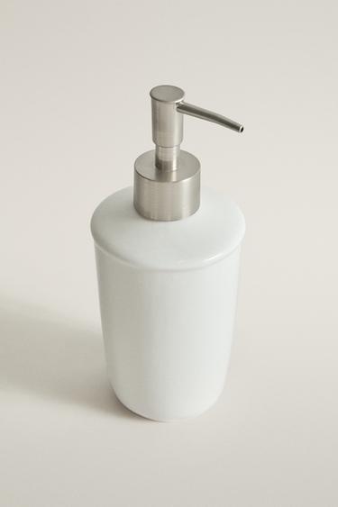 CERAMIC BATHROOM SOAP DISPENSER — Cream 2