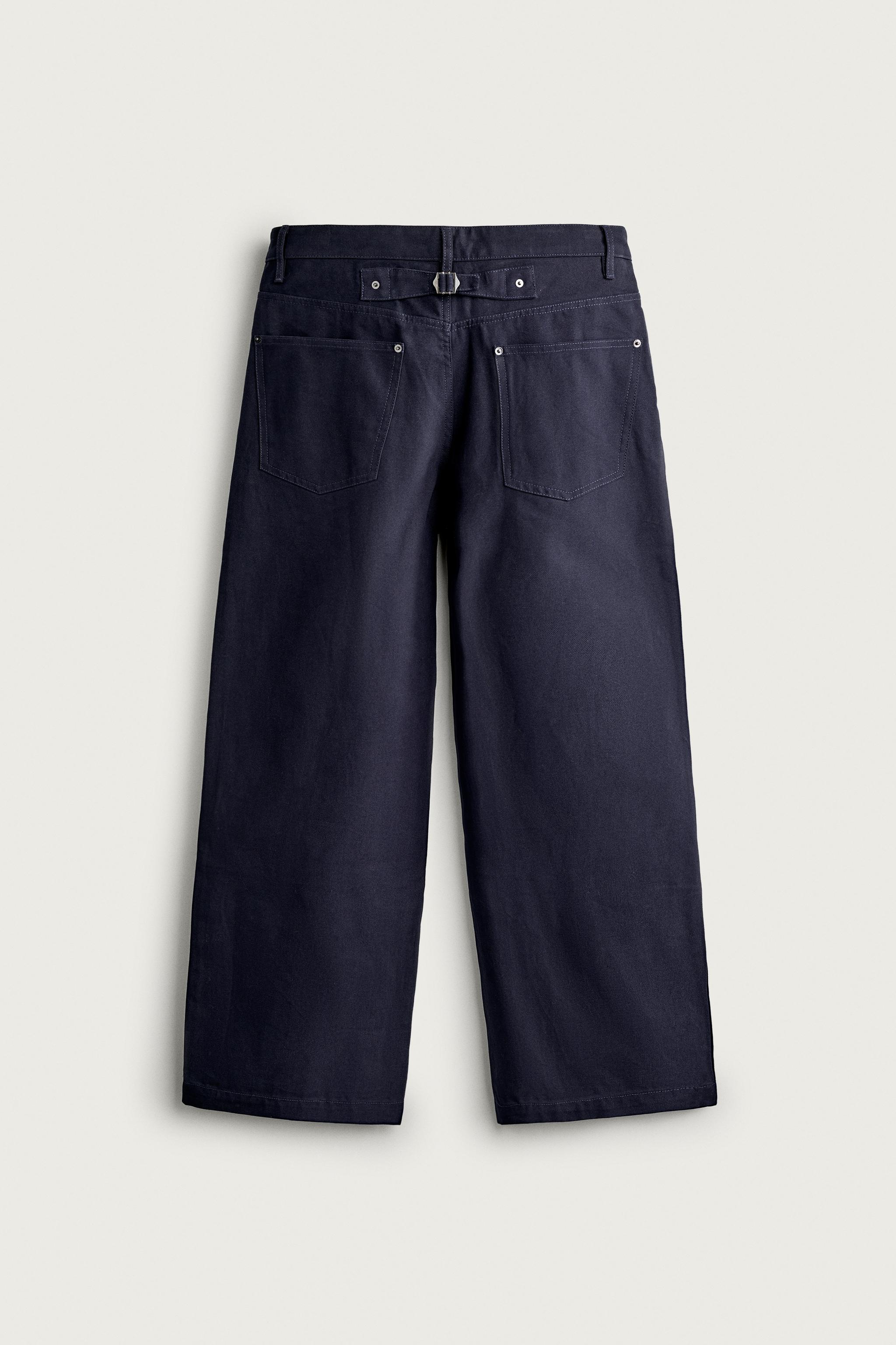 RELAXED FIT PANTS WITH TAB