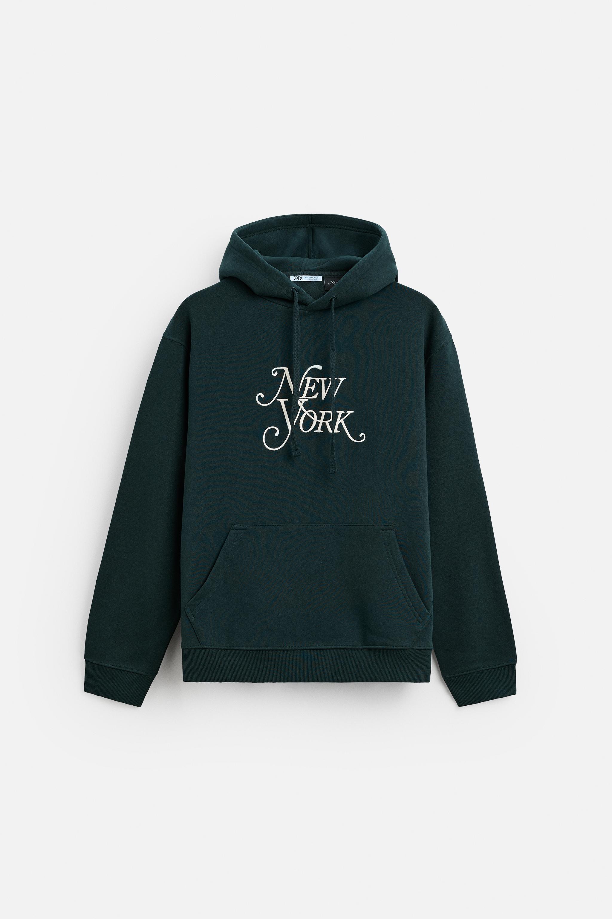 NEW YORK MAGAZINE EMBROIDERED SWEATSHIRT Dark green ZARA United States