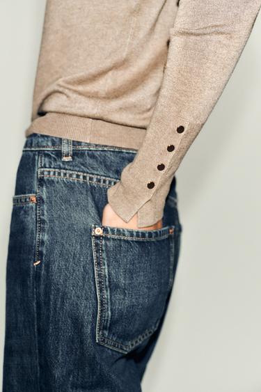 BASIC PLAIN KNIT JUMPER - Mink marl by Zara
