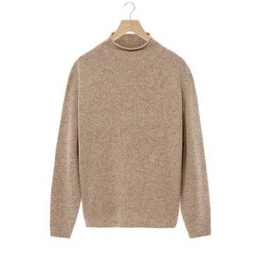 كنزة صوف - حرير بأزرار - بيج الخاص بـ Zara