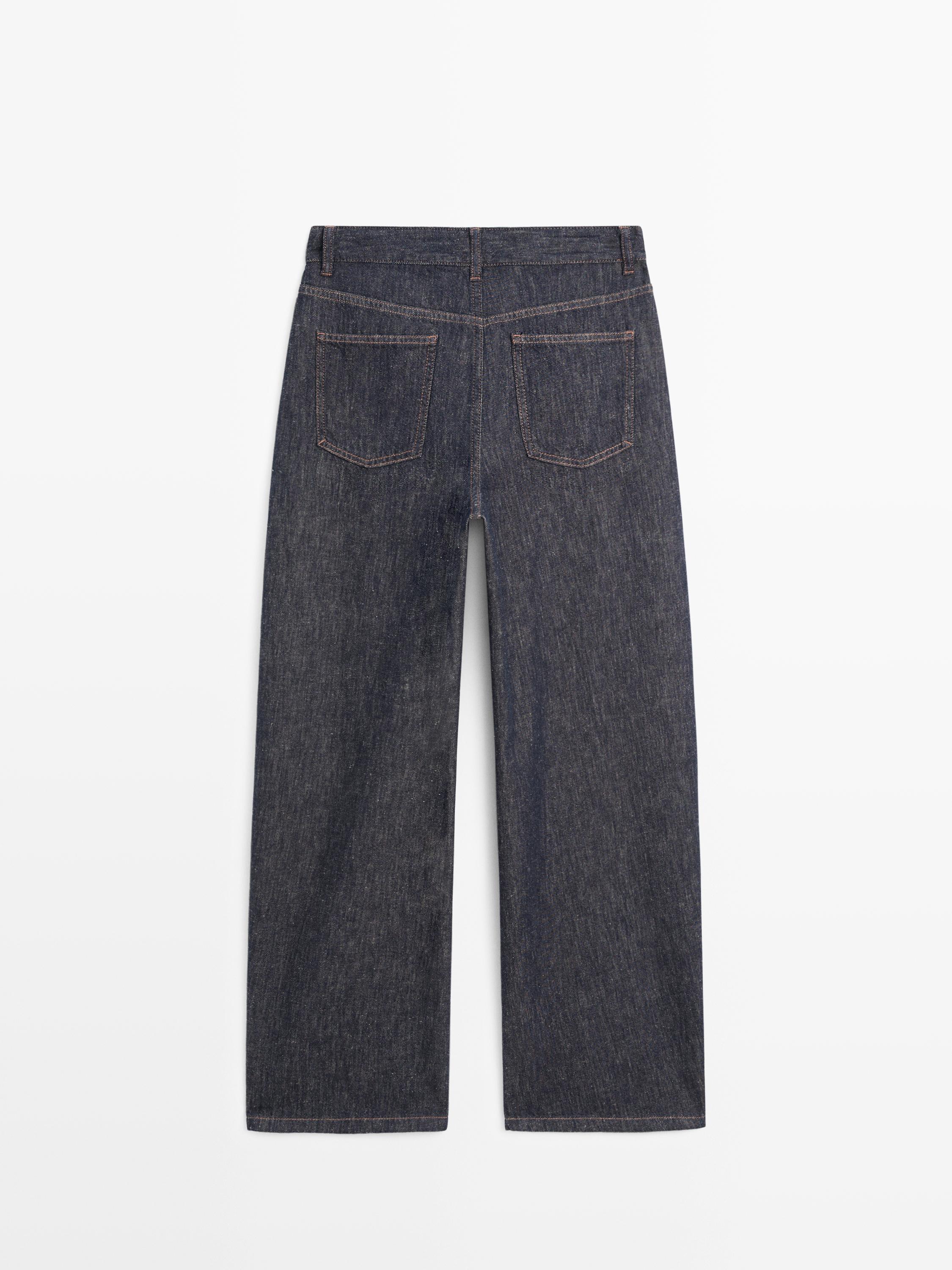 Jean barrel fit taille haute