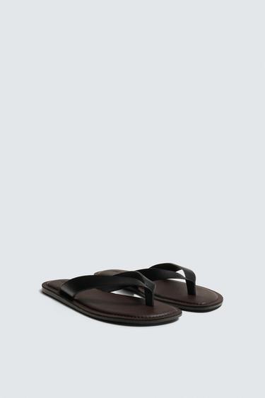 STRAPPY SANDALS - Burgundy Red by Zara