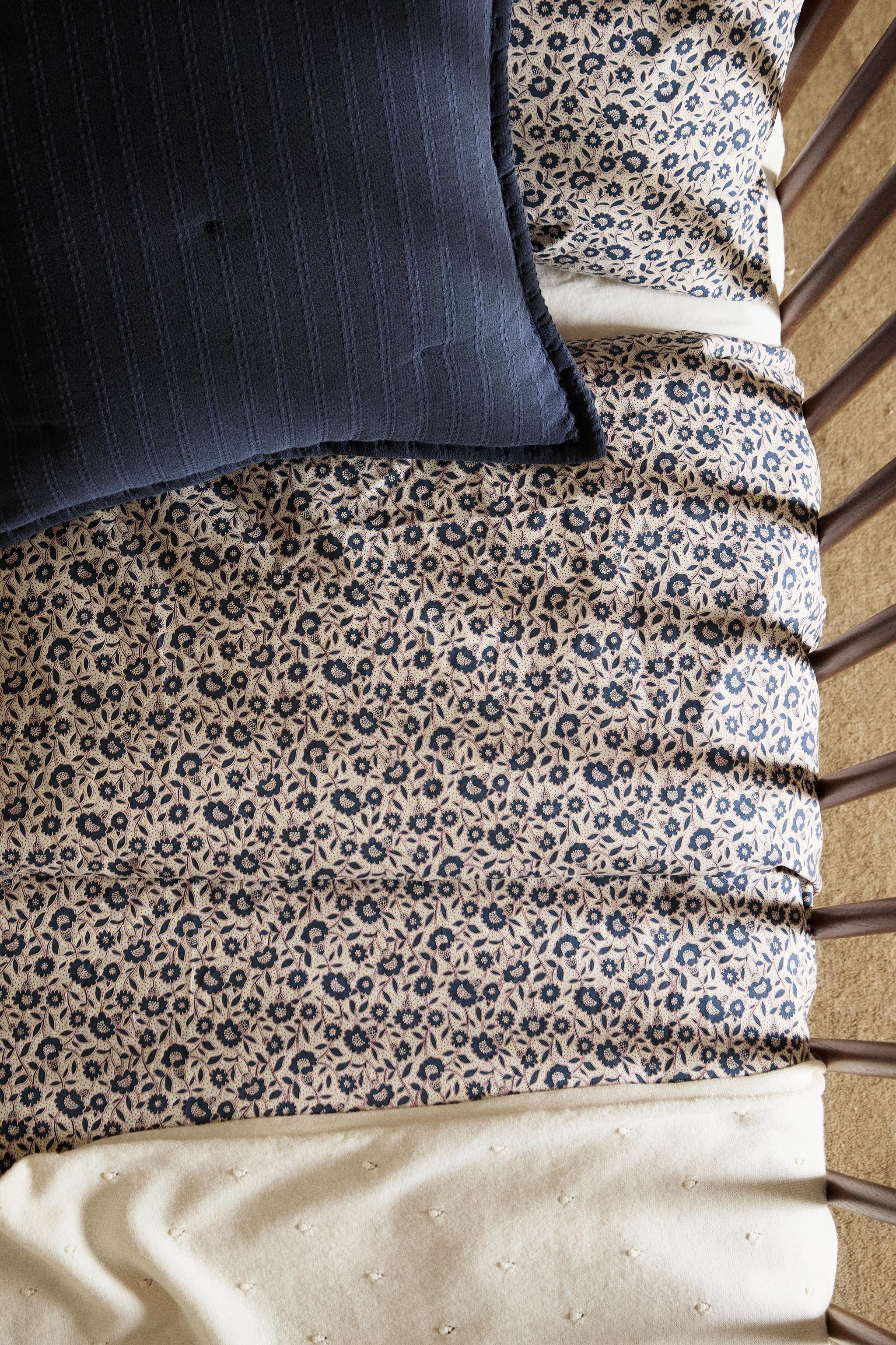 KIDS FLORAL COTTON DUVET COVER