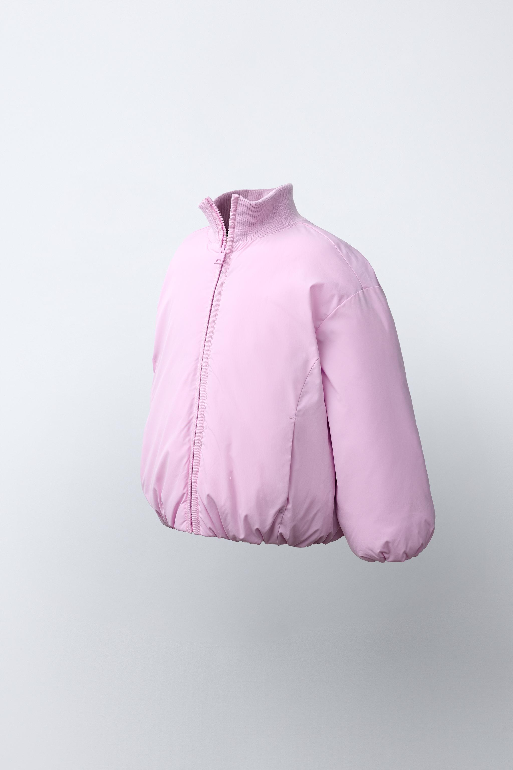 WATER-REPELLENT QUILTED COAT — Pink
