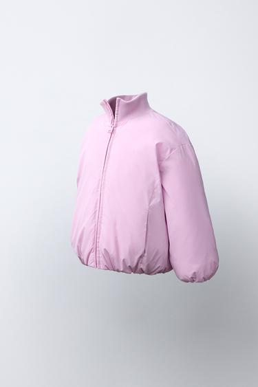 WATER-REPELLENT QUILTED COAT — Pink 2