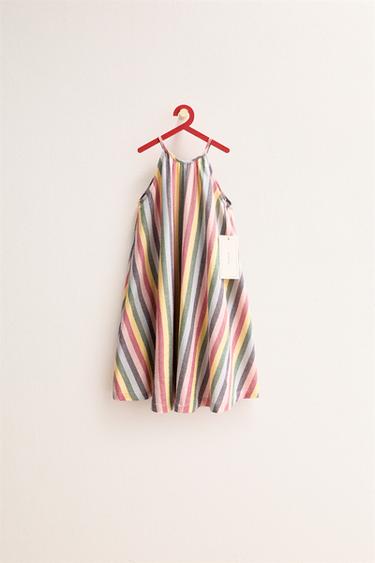 ZARA TIMELESS - ストライプ柄ワンピースマルチカラ―ZaraのZARA TIMELESS - ストライプ柄ワンピース - マルチカラ―