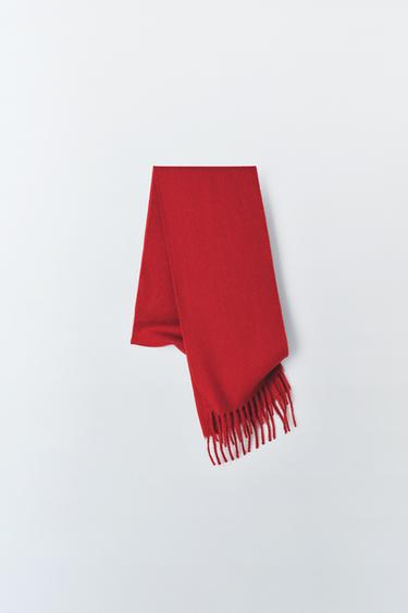 SCHAL AUS WOLLMISCHGEWEBE LIMITED EDITION - Rot von Zara - Bild 0