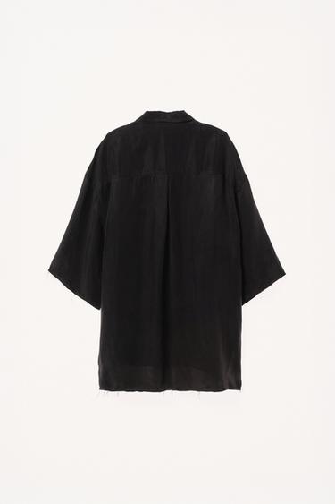 OVERSIZE FLUID SHIRT WILLY CHAVARRIA X ZARA - Black by Zara - Image 1
