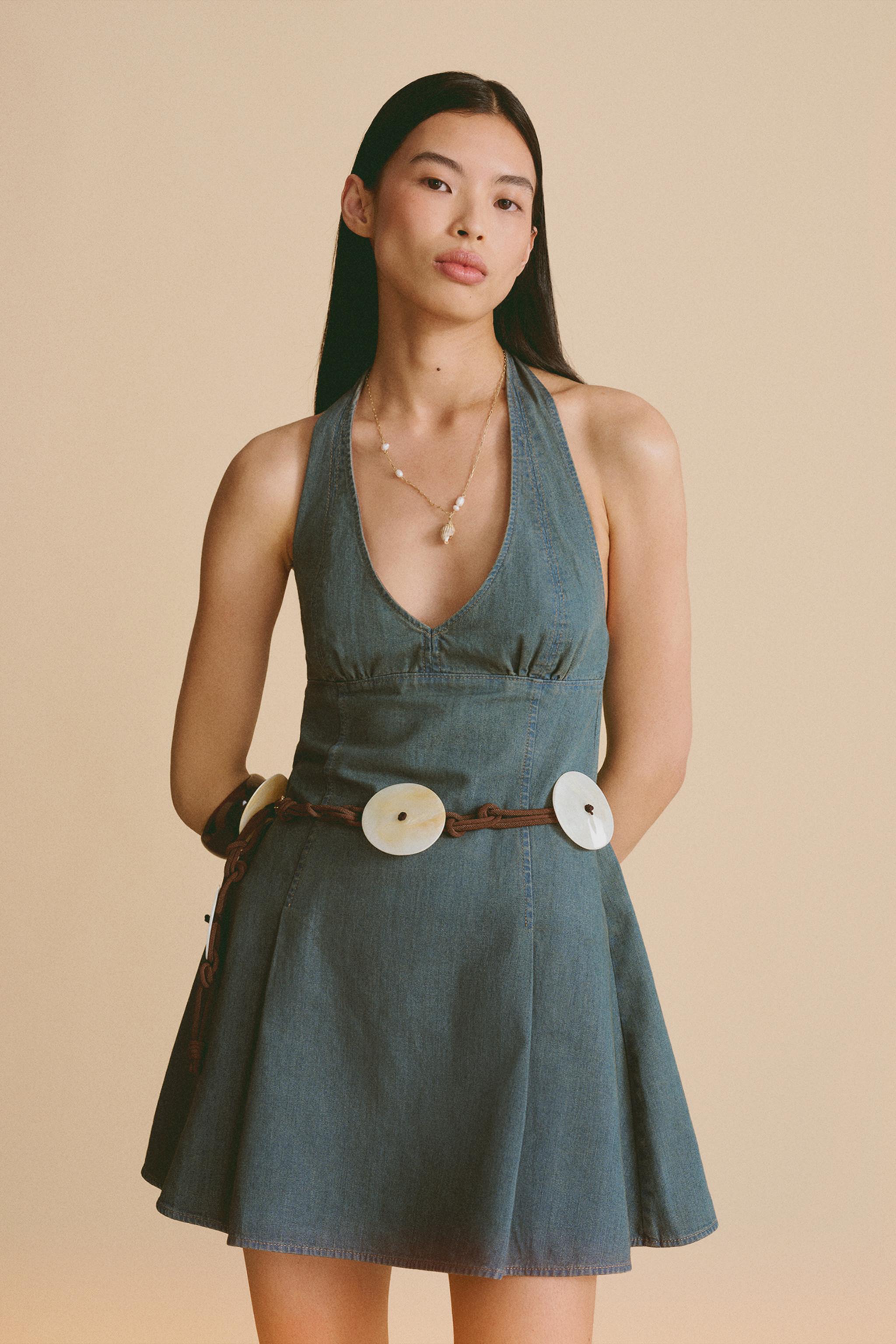 RESIN DISC CORD BELT — Brown