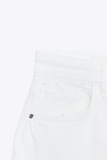Z1975 SHORTS WITH CUTWORK EMBROIDERY - White by Zara - Image 6
