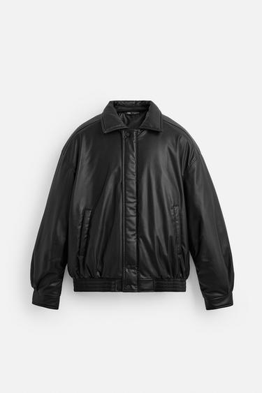 JAQUETA DE POLIURETANO - Preto da Zara - Imagem 0
