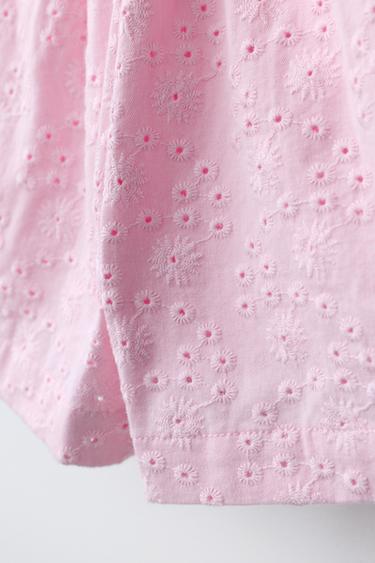 BERMUDA BRODÉE SHIFFLY - Rose clair de Zara - Image 3