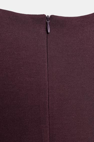 ROBE COURTE BALLON - Aubergine de Zara - Image 6